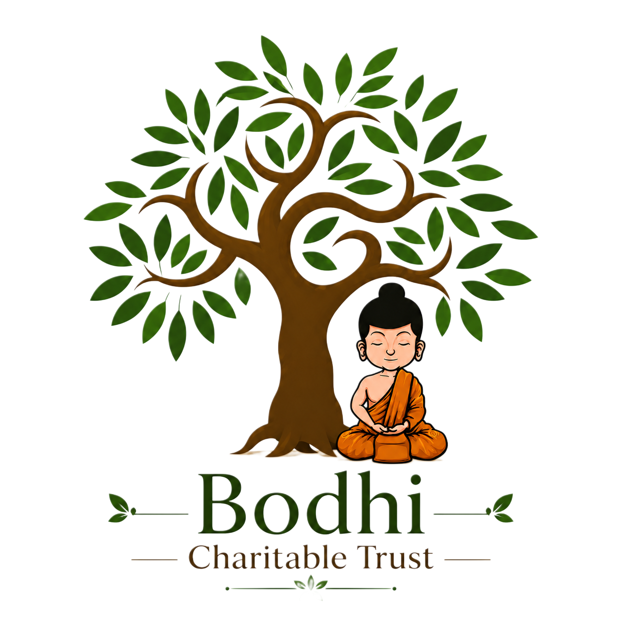 Bodhi Charitable Trust — tree and meditating figure emblem